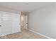 Bedroom with closet, neutral-colored carpet, and gray walls at 7310 W County Road 600 Rd # 14-603, McCordsville, IN 46055