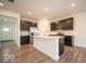 Modern kitchen featuring an island and stainless steel appliances at 1537 Hanover St, Danville, IN 46122