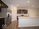 Modern kitchen with stainless steel appliances and an island at 1537 Hanover St, Danville, IN 46122