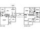 Two-story home floor plan with 4 bedrooms and 3 baths at 1537 Hanover St, Danville, IN 46122