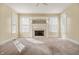 Living room with fireplace and carpet at 4176 N 625 W, Bargersville, IN 46106