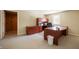 Home office with built-in desk and storage at 4176 N 625 W, Bargersville, IN 46106