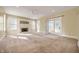 Bright living room features a fireplace and access to a sunroom at 4176 N 625 W, Bargersville, IN 46106