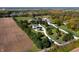 Aerial view of home and surrounding land at 4176 N 625 W, Bargersville, IN 46106