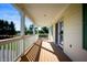 Spacious porch with wooden deck and white railings at 4176 N 625 W, Bargersville, IN 46106