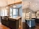 Modern kitchen with a farmhouse sink, granite countertops, and stainless steel appliances at 3657 Sycamore Bend S Way, Columbus, IN 47203