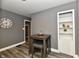 Small dining area with a table and built-in shelving at 2035 N Tibbs Ave, Indianapolis, IN 46222