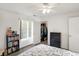 Bedroom featuring a double bed, bookshelf, and closet at 6517 Emerald Hill Ct # Apt 312, Indianapolis, IN 46237