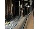 Fire damaged interior, debris and exposed framing at 814 S State Ave, Indianapolis, IN 46203