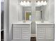 Bathroom with double vanity and separate shower at 6129 Crittenden Ave, Indianapolis, IN 46220
