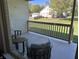 Relaxing patio with seating area and view of backyard at 1230 Thorndon Ct, Danville, IN 46122