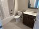 Clean bathroom with shower/tub combo, toilet and vanity at 1230 Thorndon Ct, Danville, IN 46122