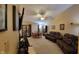 Game room with large screen TV and ample storage at 5347 Waterton Lakes Dr, Indianapolis, IN 46237