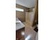 Bathroom with double vanity, tub, and shower at 5347 Waterton Lakes Dr, Indianapolis, IN 46237