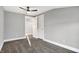 Spacious bedroom with carpet and ceiling fan at 515 Orange St, Indianapolis, IN 46203