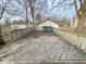 Large wooden deck provides an outdoor space for relaxation and entertainment at 712 W Queen St, Muncie, IN 47303