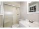 Clean bathroom with shower/tub combo and updated vanity at 3226 W 46Th St, Indianapolis, IN 46228