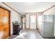Kitchen with stainless steel appliances and wood flooring at 2682 E 150 S, Anderson, IN 46017