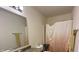 Clean bathroom with a shower and vanity at 7625 Firecrest Ln, Camby, IN 46113