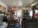 Dining room with wood table, chairs, and chandelier at 4434 E 46Th St, Indianapolis, IN 46226