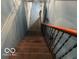 Stairs leading down to the carpeted basement at 4434 E 46Th St, Indianapolis, IN 46226