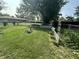 Backyard with garden area and white picket fence at 4434 E 46Th St, Indianapolis, IN 46226