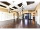 Spacious living room with hardwood floors, recessed lighting and high ceilings at 10881 Harbor Bay Dr, Fishers, IN 46040