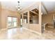 Bright dining room with tile floors and access to deck at 10881 Harbor Bay Dr, Fishers, IN 46040