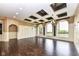 Spacious living room with hardwood floors, recessed lighting and high ceilings at 10881 Harbor Bay Dr, Fishers, IN 46040