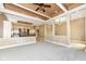 Open living room featuring high ceilings and a view to kitchen at 10881 Harbor Bay Dr, Fishers, IN 46040