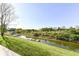 Backyard with private dock and access to the waterway at 10881 Harbor Bay Dr, Fishers, IN 46040