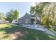 Newly renovated grey house with a front porch at 1521 Indiana Ave, Columbus, IN 47201