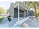 Newly renovated grey house with a front porch at 1521 Indiana Ave, Columbus, IN 47201