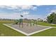 Community playground with swings, slides, and climbing structures at 1114 Fleming Dr, Greenfield, IN 46140