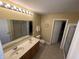 Double vanity bathroom with a shower and separate tub at 5211 Nicodemus Dr, Plainfield, IN 46168