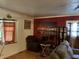 Living room features hardwood floors, a fireplace, and comfortable seating at 3991 Bennett Dr, Indianapolis, IN 46254