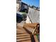 Wooden stairs leading down from a deck at 2721 Del Prado Dr, Indianapolis, IN 46227