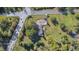 Aerial view of house and surrounding area, showcasing large lot and convenient location at 6502 Allisonville Rd, Indianapolis, IN 46220