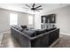 Large recreation room with sectional sofa and TV at 6429 Flag Stop Dr, Whitestown, IN 46075