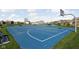 Full-size blue basketball court at 6429 Flag Stop Dr, Whitestown, IN 46075