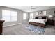 Spacious bedroom with a large bed and plenty of natural light at 6429 Flag Stop Dr, Whitestown, IN 46075