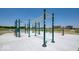 Community outdoor fitness area with various exercise equipment at 6429 Flag Stop Dr, Whitestown, IN 46075