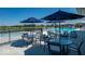 Enjoy the community pool with ample seating and umbrellas at 6429 Flag Stop Dr, Whitestown, IN 46075