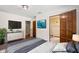 Main bedroom with en-suite bathroom and hardwood floors at 6470 Around The Hills Rd, Indianapolis, IN 46226