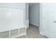 White built-in bench with storage in basement at 4435 W Preserve Pass, New Palestine, IN 46163