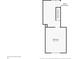 Second floor plan highlighting a bedroom and additional space at 9490 N 700 E, Indianapolis, IN 46259