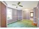 Empty bedroom with carpet, ceiling fan, and neutral walls at 9490 N 700 E, Indianapolis, IN 46259