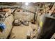 Unfinished basement with exposed brick and water heater at 9490 N 700 E, Indianapolis, IN 46259