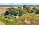Aerial view of property with mobile home and shed at 9490 N 700 E, Indianapolis, IN 46259