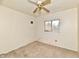 Small bedroom with worn carpet and white walls at 214 Tippecanoe Dr, Noblesville, IN 46062